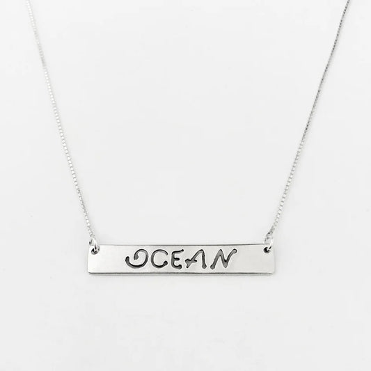 Gargantilha de Plaquinha Ocean 40cm